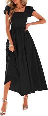 KIRUNDO Smocked Tiered Sundress