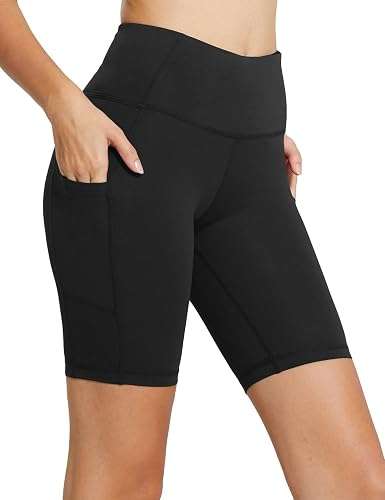 BALEAF Women's High Waisted Running Shorts (with Liner)