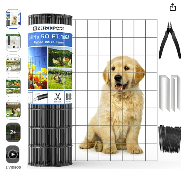 ZeroPone Welded Wire Fence — Best for Durable Garden Protection