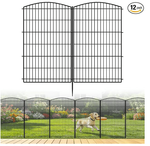 INJOPEXI Multi-Panel Garden Fence — Best for Larger Enclosed Areas
