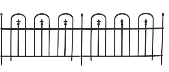Sunnydaze Steel Garden Fence Panels — Best Decorative Metal Option