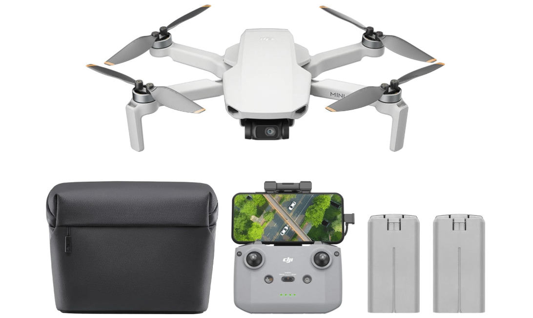 DJI Mini 4K Camera Drone Combo, Drone with 4K UHD Camera for Adults, Under 249 g, 3-Axis Gimbal Stabilization, 10km Video Transmission, Auto Return, 2... 
