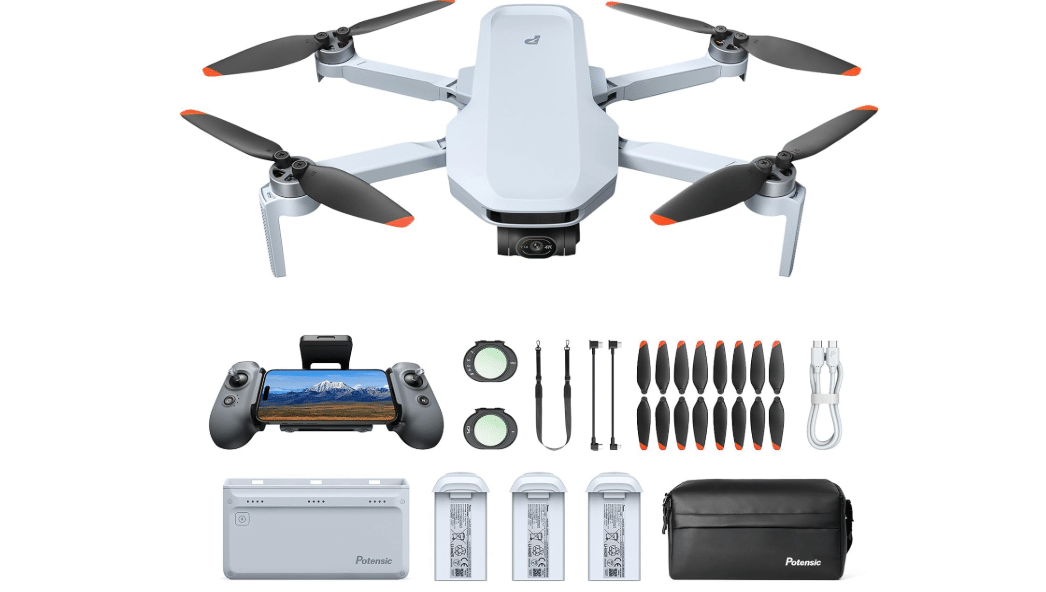 Potensic ATOM 2 Drones with Camera for Adults 4K, 8K Photo, 96-Min Flight, 3-Axis Gimbal, 10KM Transmission, AI Track, Vertical Shooting, AI Night Shot, Fly... 