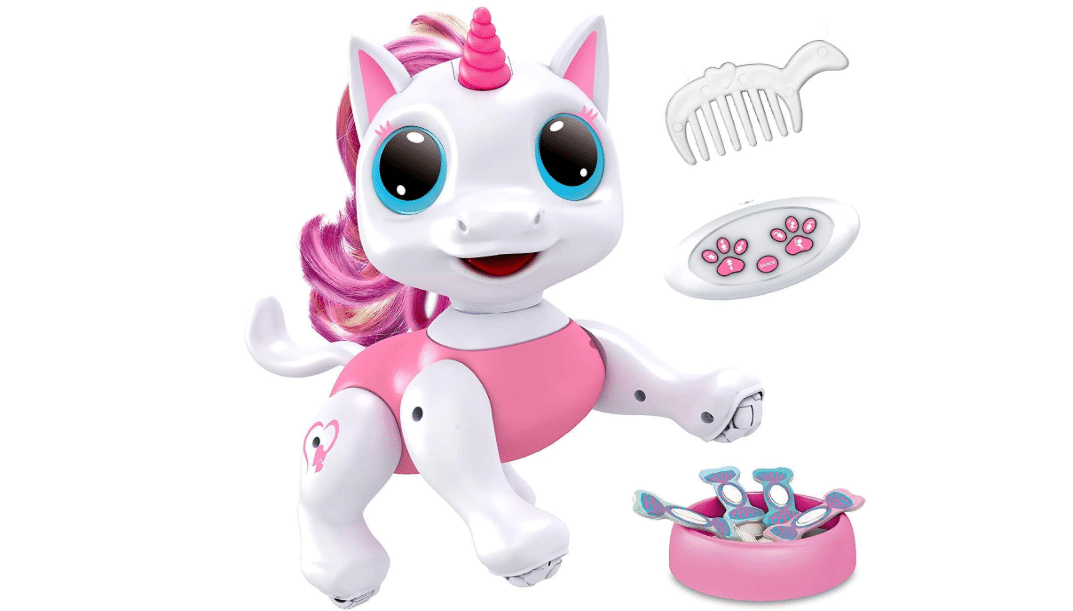 Power Your Fun Robo Pets Unicorn Toy for Girls and Boys - Remote Control Robot Toys with Interactive Hand Motion Gestures, STEM Programmable Treats, Walking...