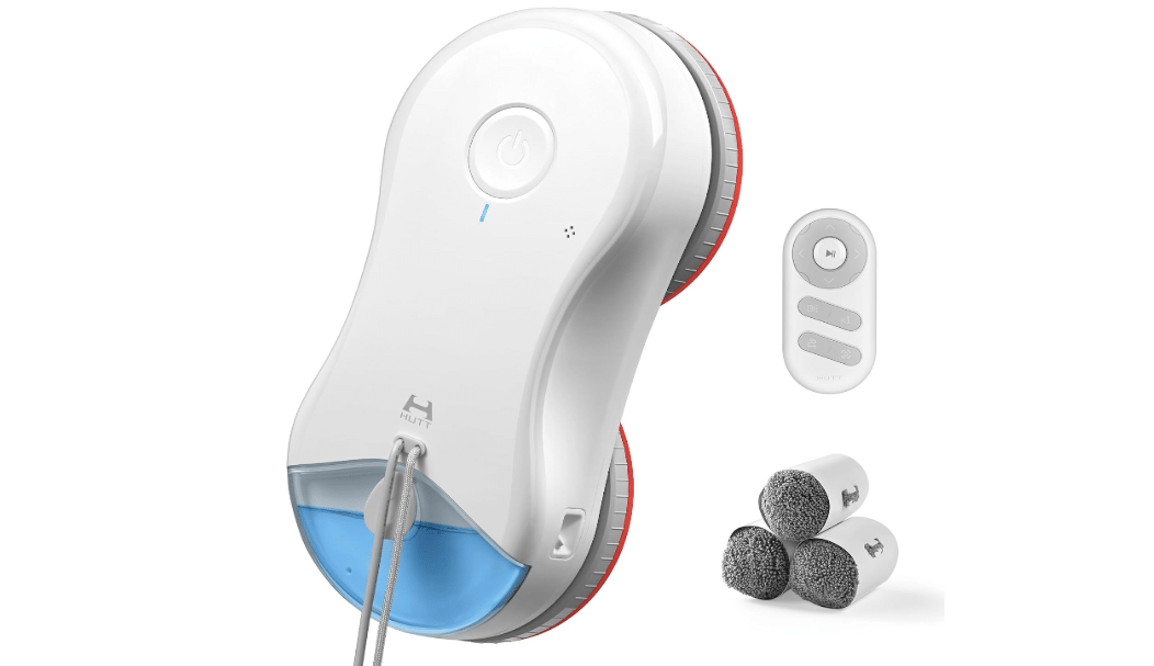 HUTT S55 Pro Window Cleaning Robot, 3D Floating Pads, Up to 6500Pa Suction, HydroJet Pump Spray, SLAM 4.0 Navigation, 80ml Water Tank, 6 x Cloths,Perfect...
