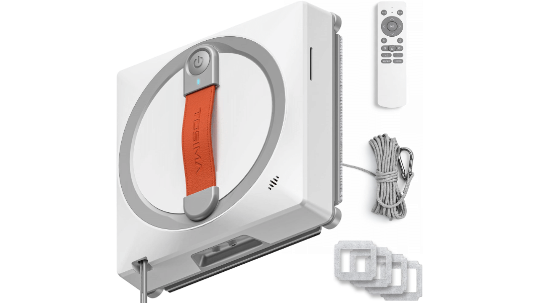 WA9C Pro Window Cleaning Robot, 4-Nozzle Dual Spray, 6 Cleaning Modes | Intelligent Path Planning & Triple Safety System, Remote Control Robot Window...
