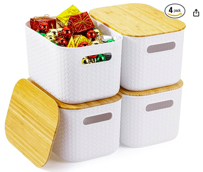 SmartStore Nordic Basket with Bamboo Lid