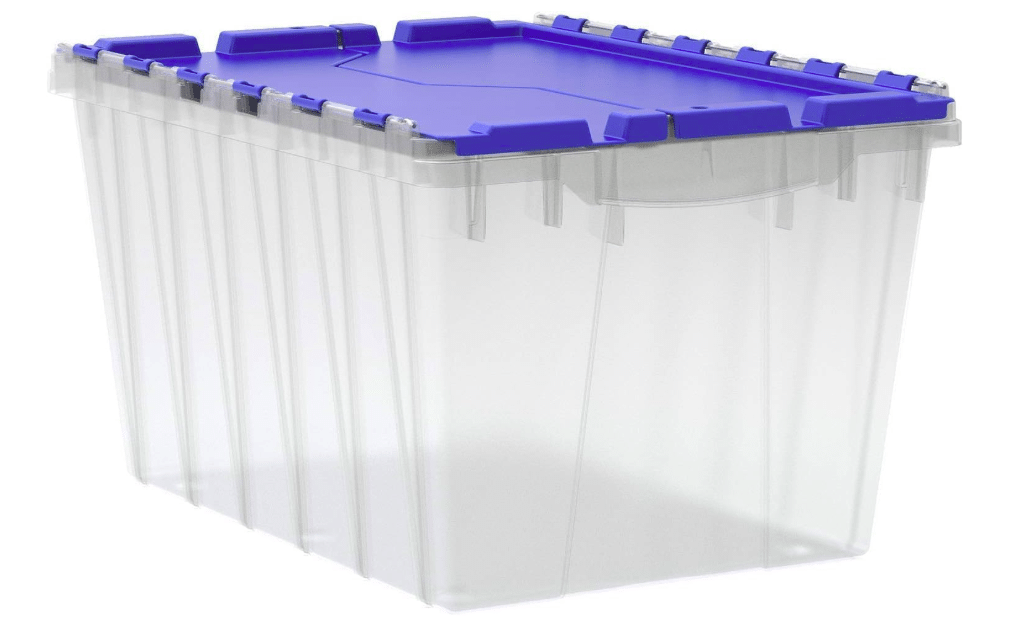 Akro-Mils KeepBox 12-Gallon Attached-Lid Tote