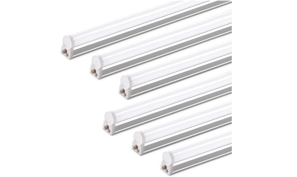 Barrina LED T5 Integrated Single Fixture, 4FT, 2200lm, 6500K 20W, 6 Packs | Super Bright White Utility LED Shop Light, Ceiling Under Cabinet Light, Corded...
