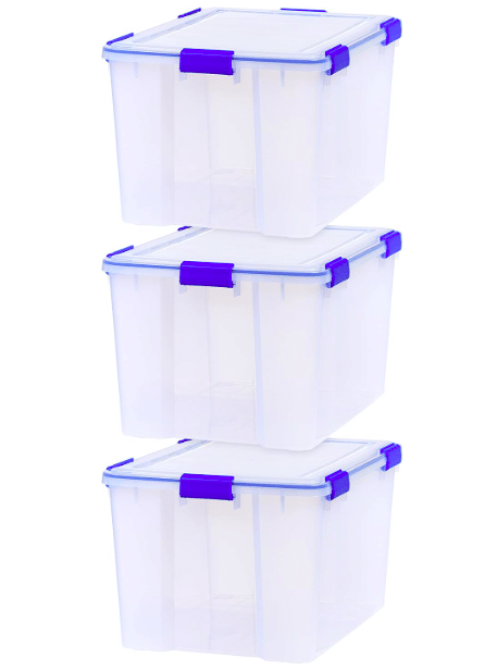 IRIS USA WeatherPro Gasket Storage Box – 44 to 74 Quart