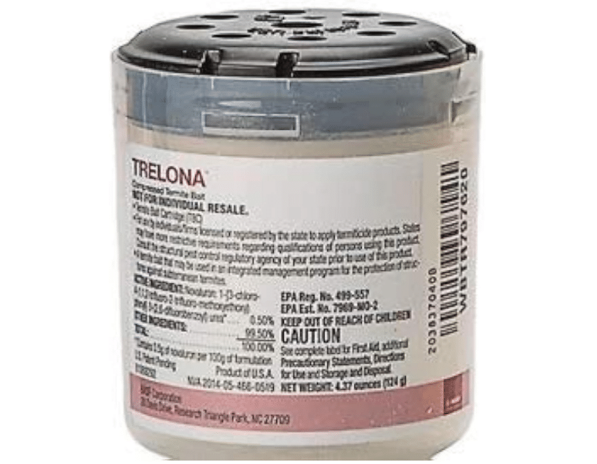 BASF Trelona Compressed Termite Bait - Subterranean Termite Control with Novaluron IGR - 6 Cartridges Box