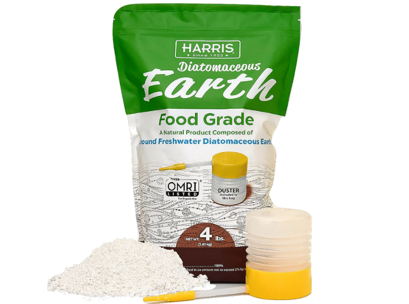 HARRIS Diatomaceous Earth Food Grade, 4lb with Powder Duster Included in The Bag
