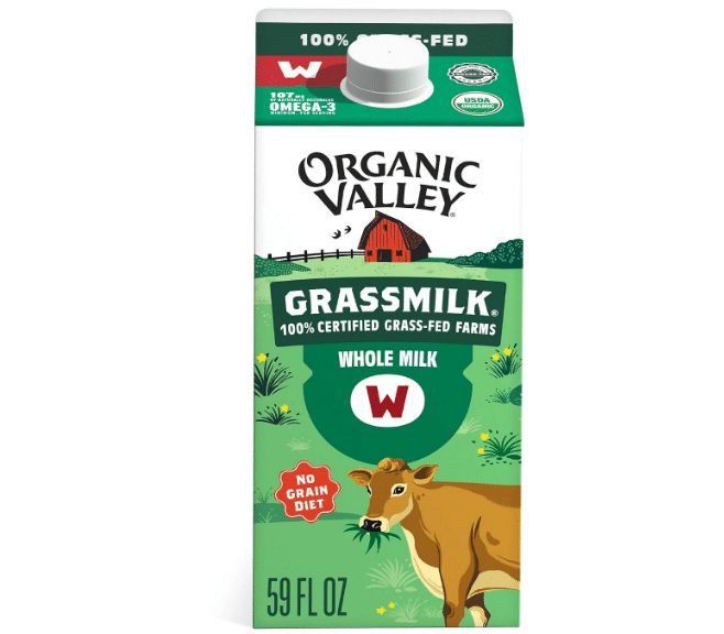 Organic Valley Grassmilk 100% Grass Fed Whole Milk, Organic, 59 fl oz