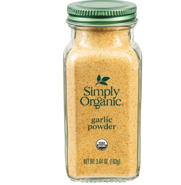 Simply Organic Garlic Powder, 3.64-Ounce Jar, Pure A-Grade Organic Garlic, Dried & Ground, Kosher, No ETO, Non GMO
