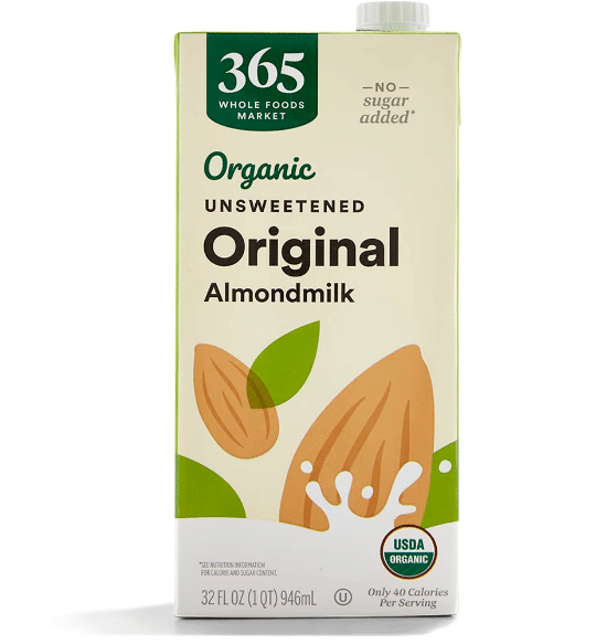 365 by Whole Foods Market, Organic Unsweetened Almond Milk, 32 Fl Oz