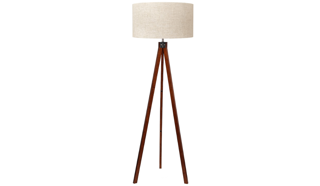 LEPOWER Tripod Floor Lamp Mid Century Modern Standing Lamps for Living Room | Light-Diffusing Linen Shade, Premium Rubberwood Tripod with E26 Base, Adding...
