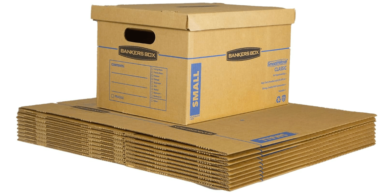 Bankers Box SmoothMove Small Moving Boxes