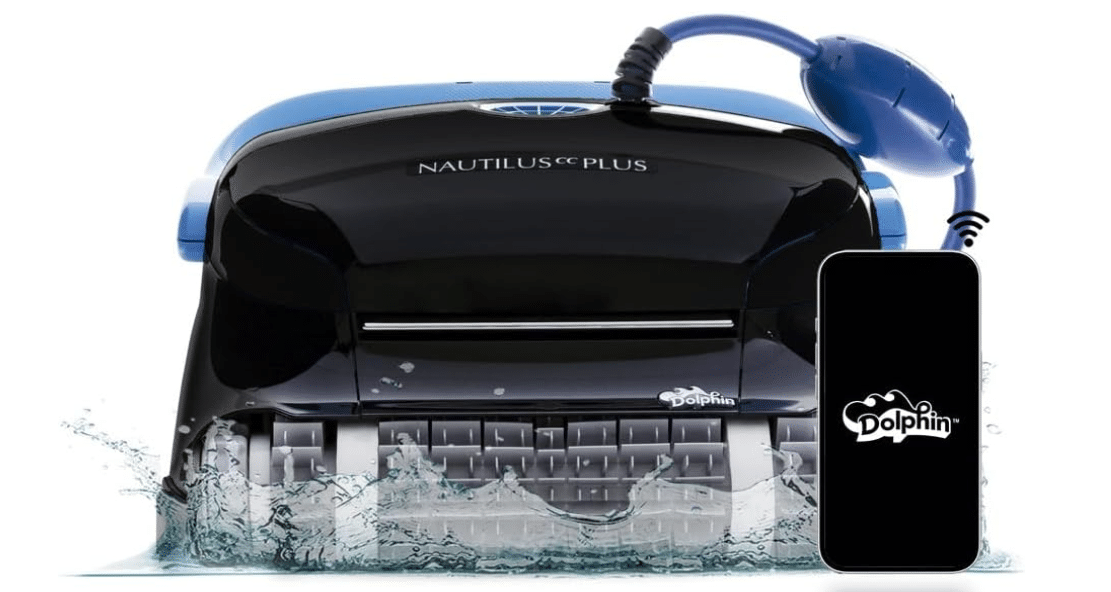 Dolphin Nautilus CC Plus Wi-Fi Automatic Robotic Pool Vacuum Cleaner, Always Cleaning, Never Charging, with Wall Climbing Scrubber Brush, Ideal for...
