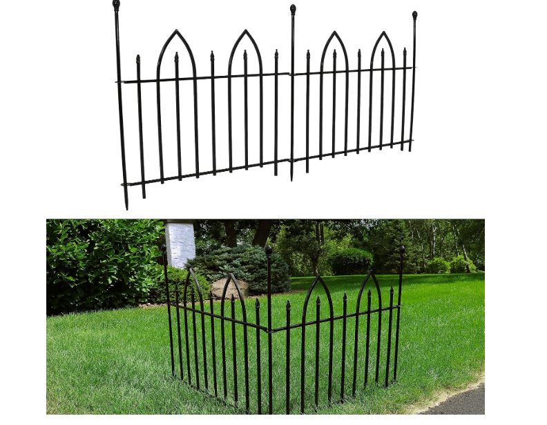 Sunnydaze Decor Interlocking Iron Fence Panels