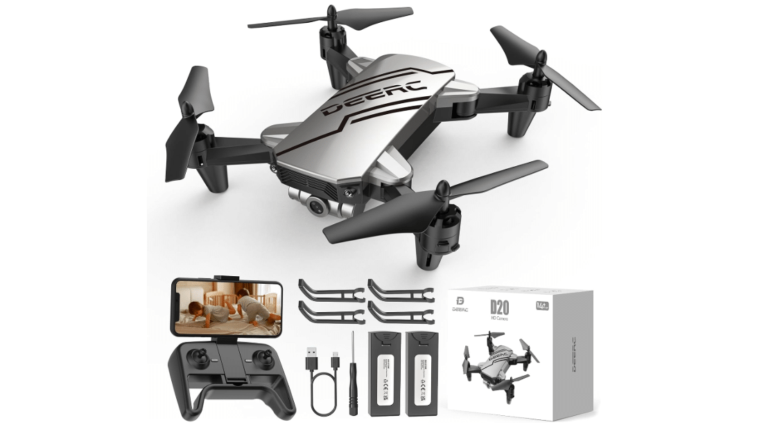 DEERC D20 Mini Drone for Kids with 1080P HD FPV Camera Remote Control Toys Gifts for Boys Girls with Altitude Hold, Headless Mode, One Key Start Speed...