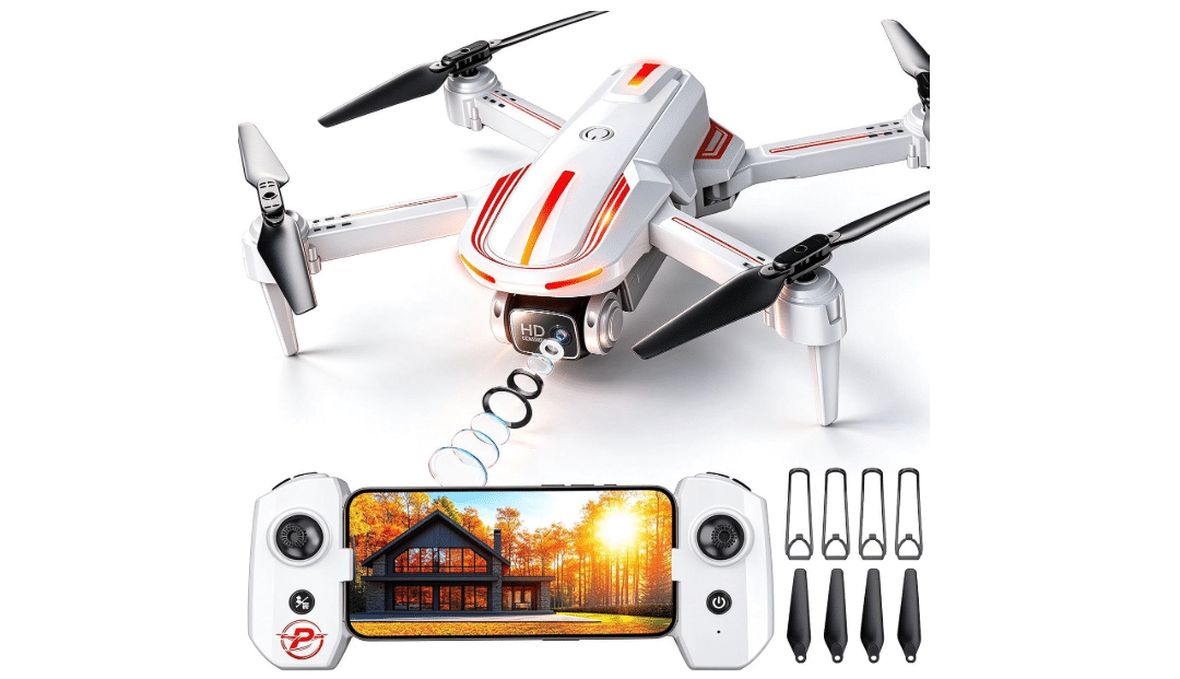 Pallton Drone with Camera for Adults, 1080P FPV Foldable RC Quadcopter | Easy Fly Toy Drone for Kids & Beginners, Altitude Hold, One Key Start, 3D Flips...