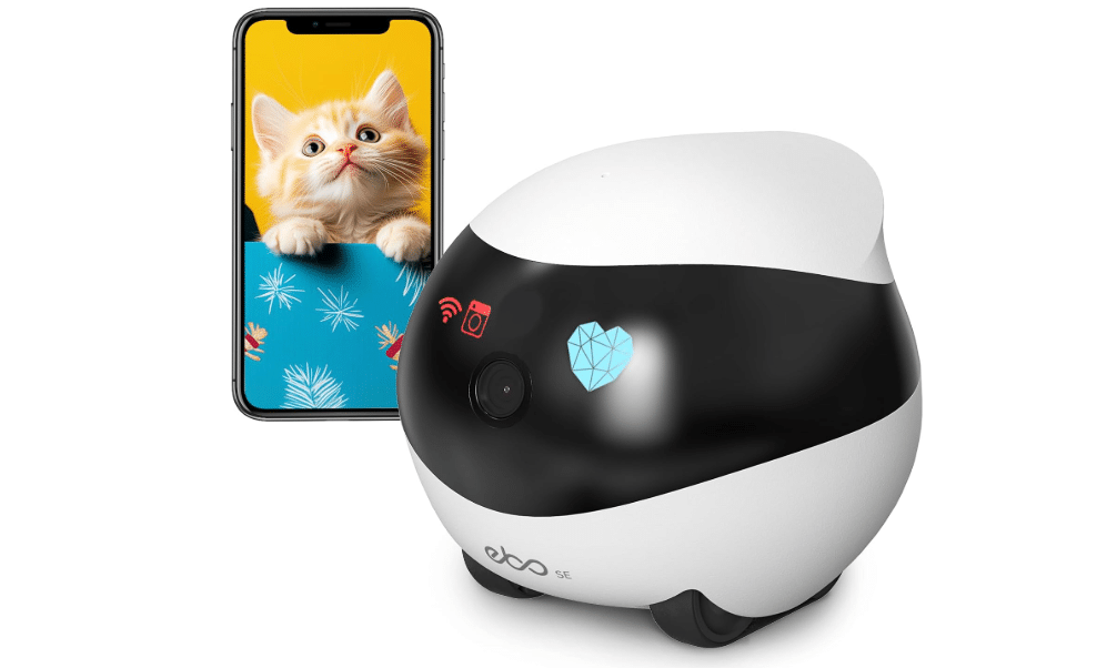Enabot EBO SE Home Robot Camera: Mobile Pet Companion with 1080p Camera | Whole-Home Mobility, Two-Way Talk, Night Vision, Local Storage, Auto-Recharge,...