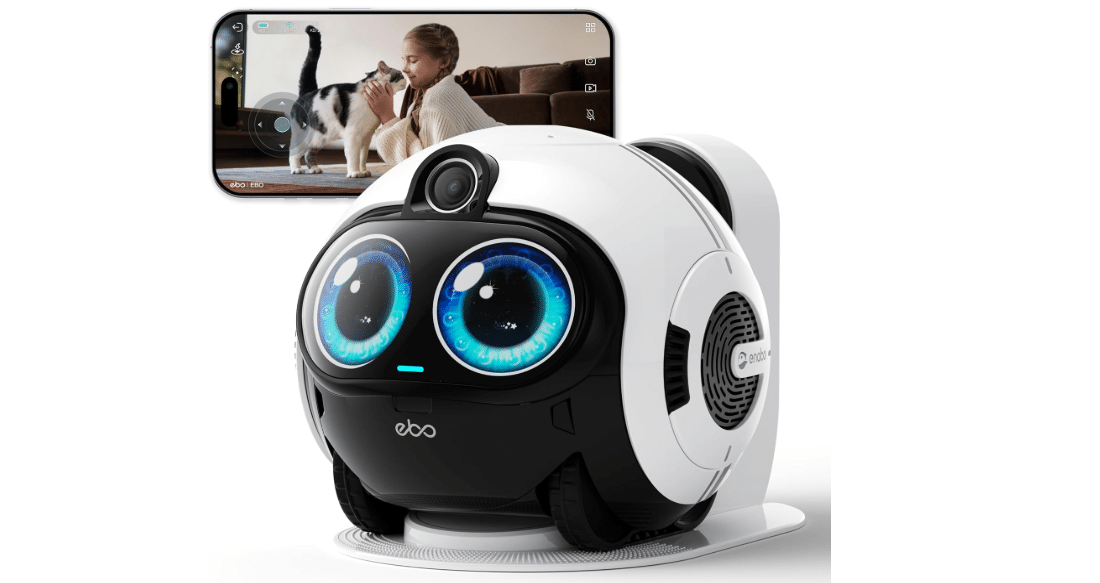Enabot EBO Max AI Robot Camera: GPT-5 Powered Family Companion with Coding | Embodied AI, Remote Family Care, Whole-Home Mobility, 4K Camera, Two-Way Video,...