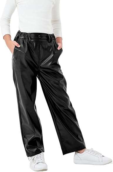 The "It Girl" Essential: Tapata Faux Leather Straight-Leg Pants