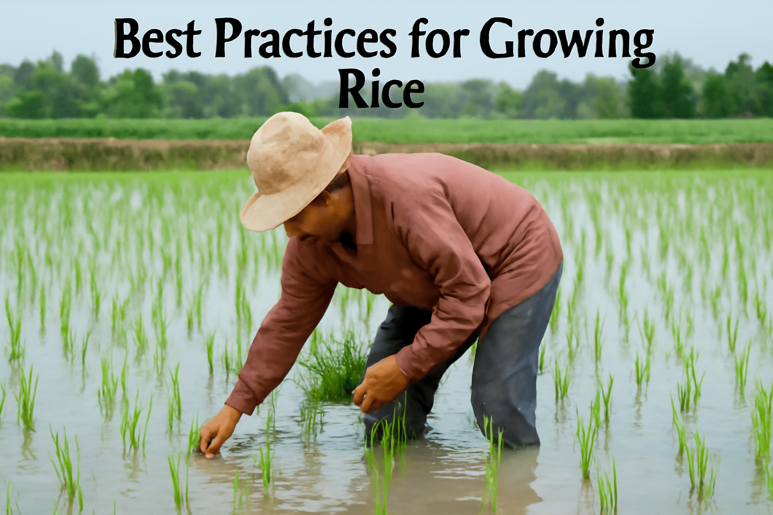 best practices for growing rice