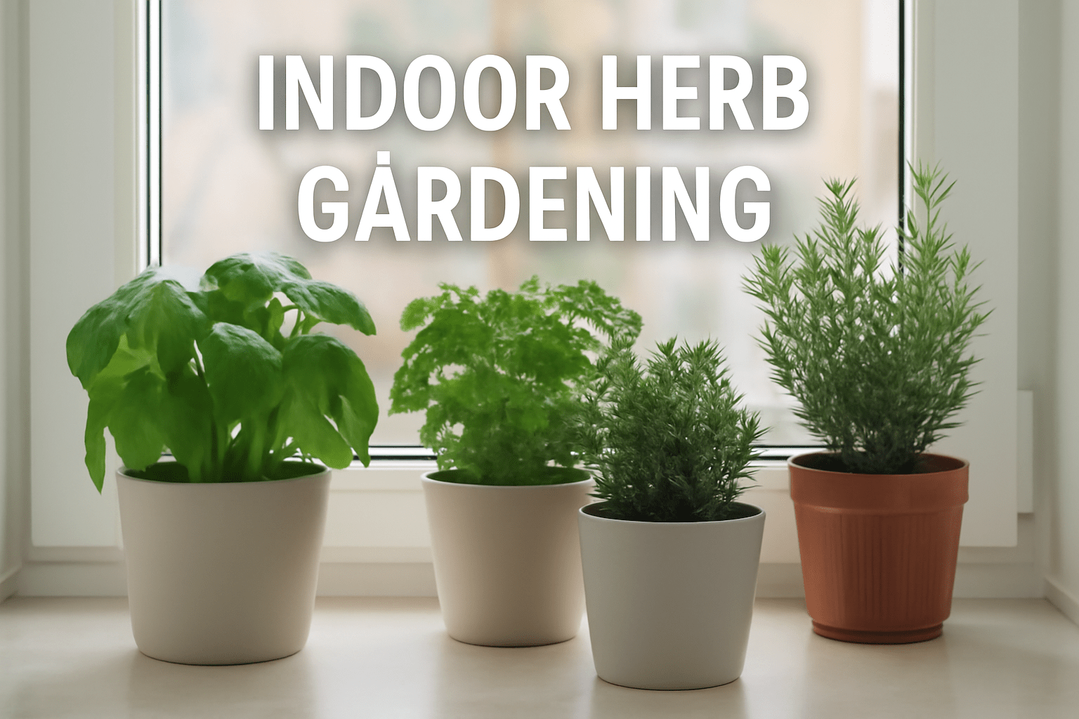 Indoor Herb Gardening: Grow various Fresh Herbs in Any Space
