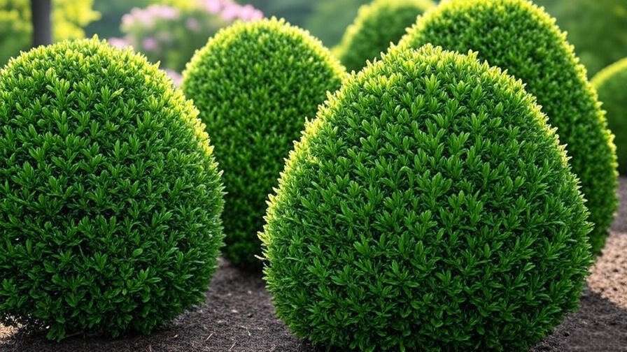 green velvet boxwood planting