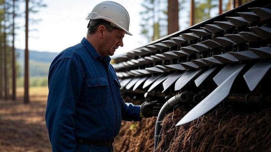 Checking the condition of a forestry mulcher before renting to ensure it's ready for use."