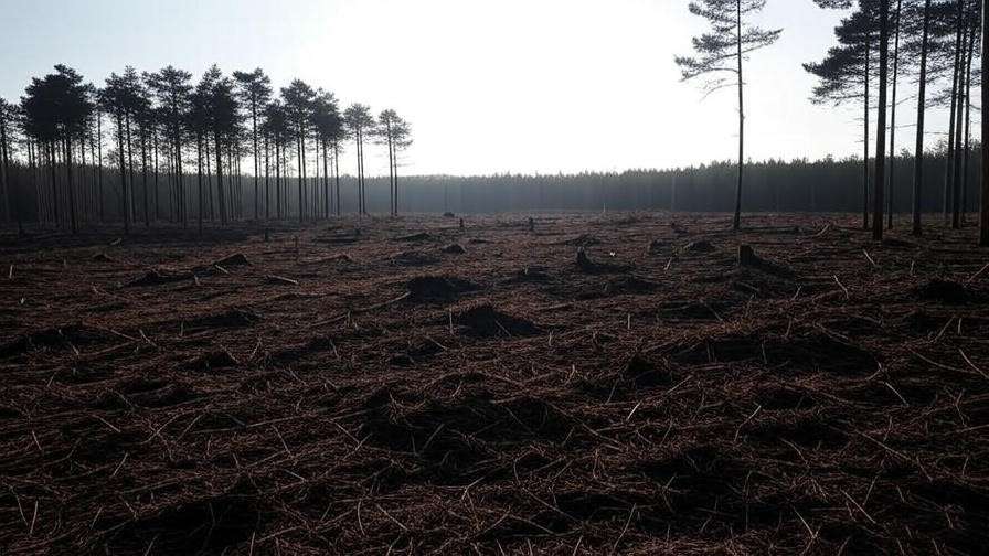 Completed land clearing project showing clean, cleared land after using a forestry mulcher rental.