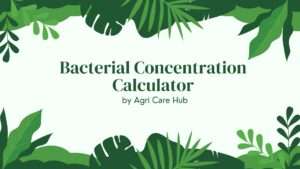 Bacterial Concentration Calculator