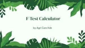 F-Test Calculator
