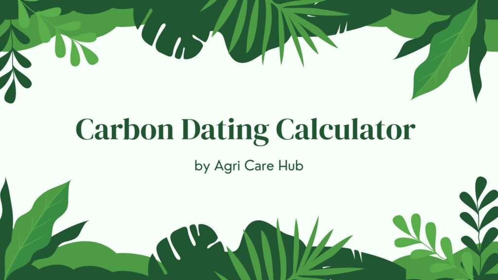 Carbon Dating Calculator