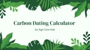 Carbon Dating Calculator