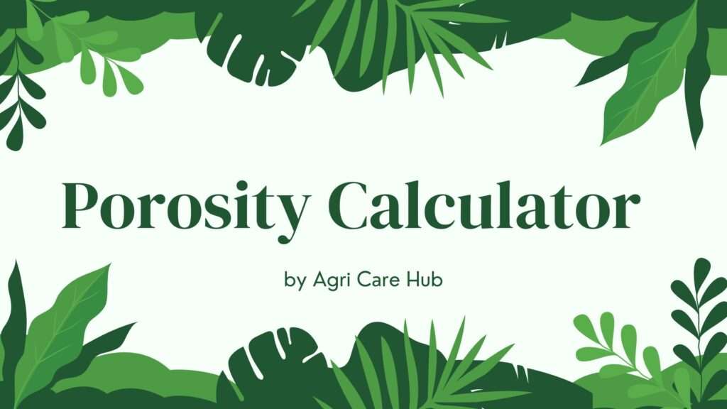 Porosity Calculator