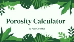 Porosity Calculator