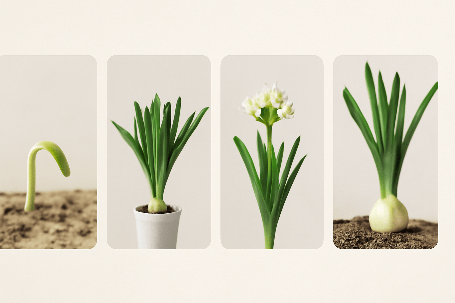 A visual growth cycle timeline of Aulium, including seed germination, vegetative growth, flowering, and harvesting stages, with corresponding images showing each stage.