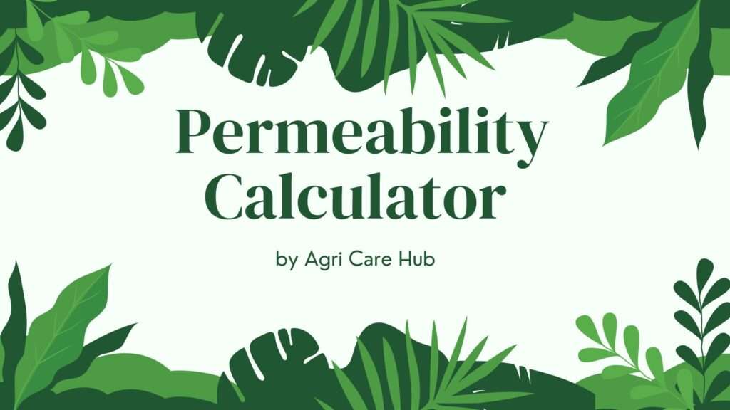 Permeability Calculator