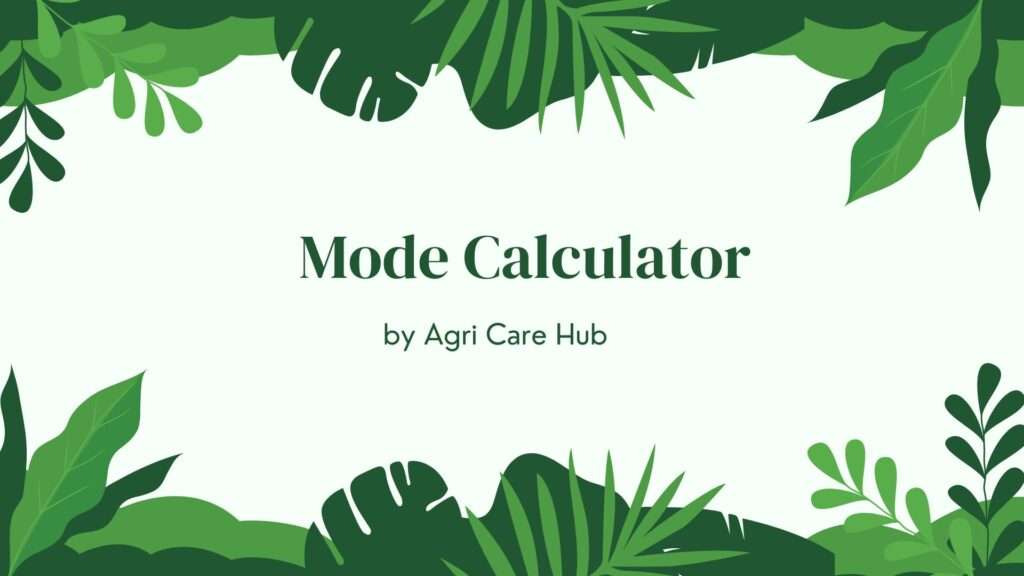 Mode Calculator