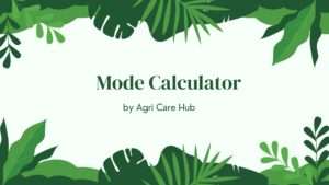 Mode Calculator