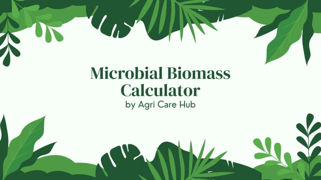Microbial Biomass Calculator