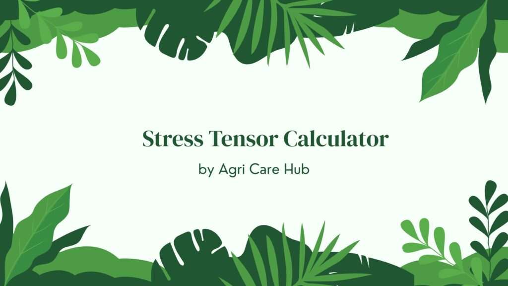 Stress Tensor Calculator