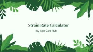 Strain Rate Calculator