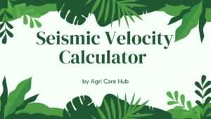 Seismic Velocity Calculator