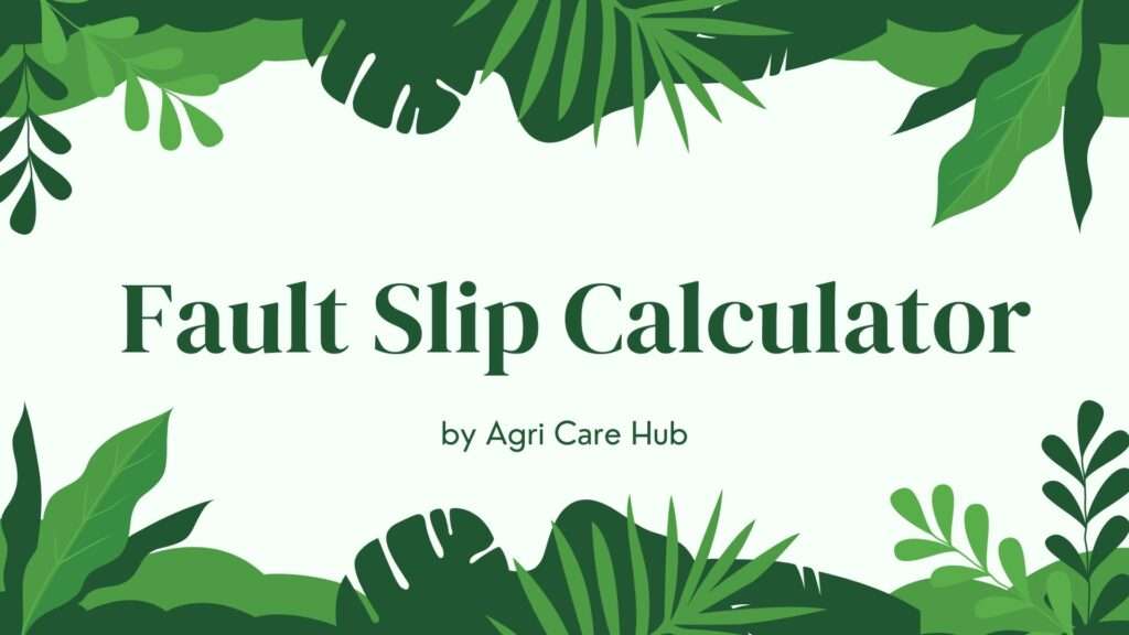 Fault Slip Calculator