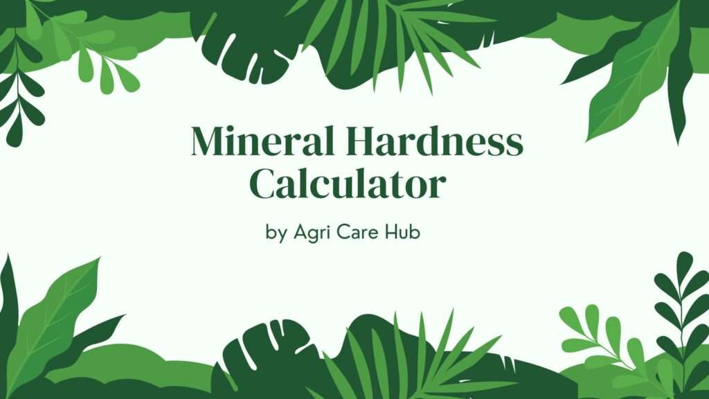 Mineral Hardness Calculator