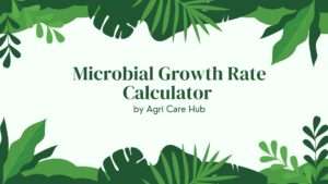 Microbial Growth Rate Calculator